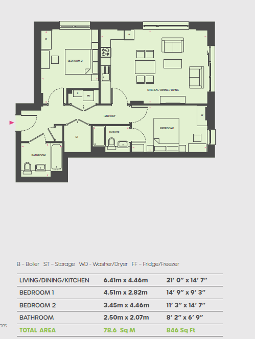 22, Fleming Way, Isleworth floorplan