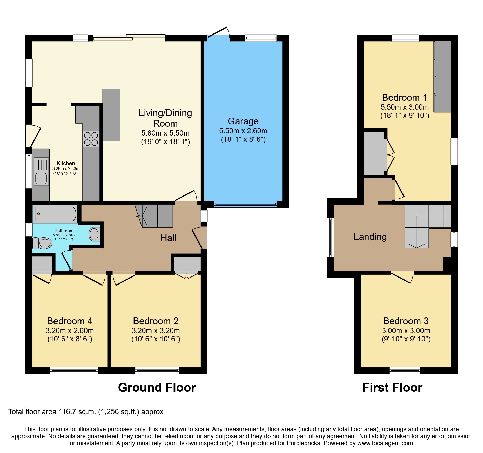 36, Claremont Drive, Ormskirk floorplan