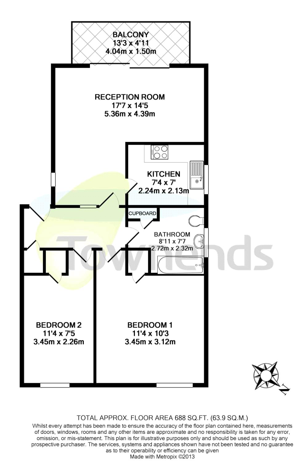 2 Bedrooms Flat to rent in Averil Grove, Streatham, London SW16