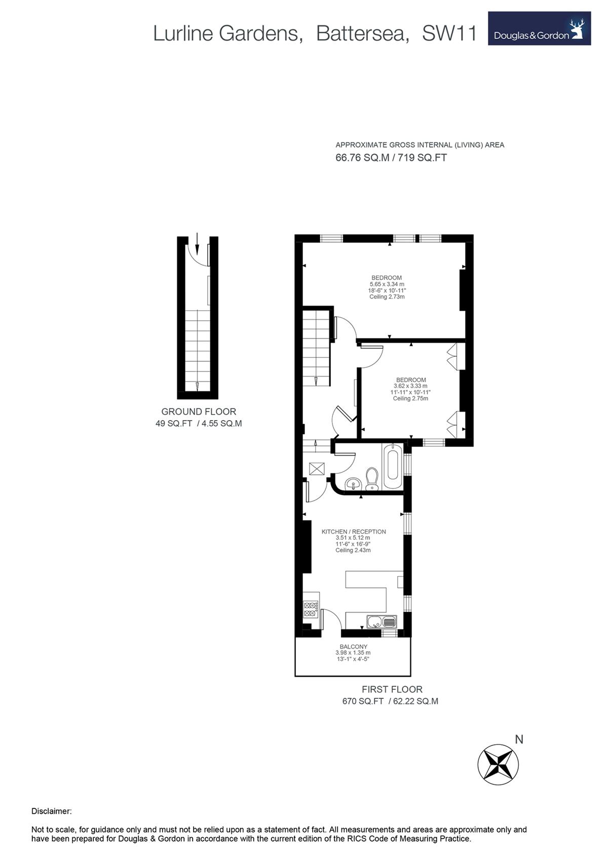 1 Bedrooms Flat to rent in Lurline Gardens, London SW11