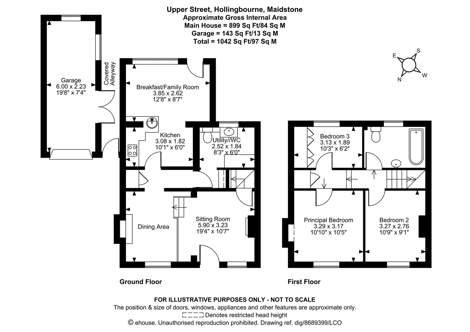 1 Upper Street Cottages, Upper Street, Maidstone floorplan