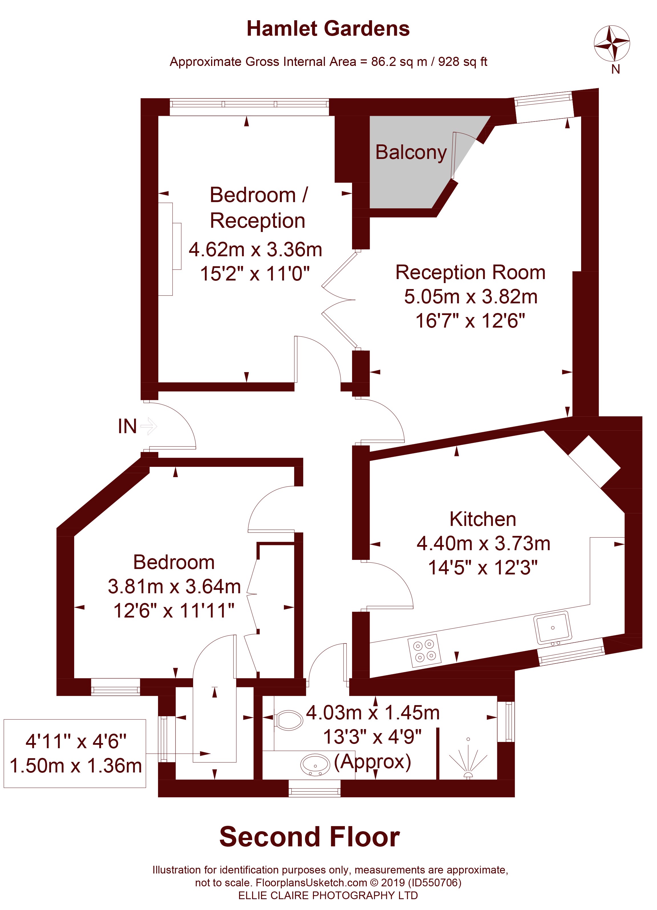 2 Bedrooms Flat for sale in Hamlet Gardens, London W6