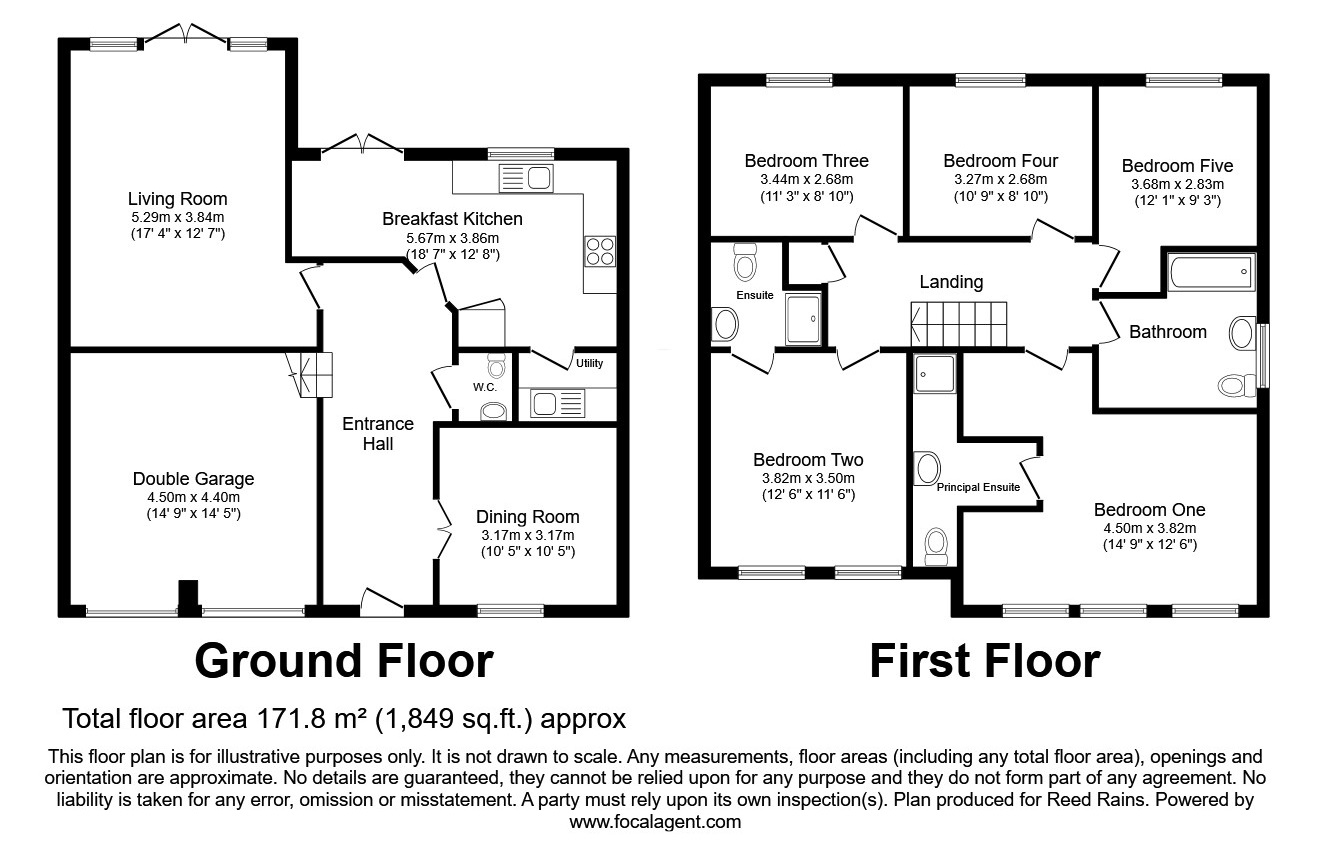 16, Overton Close, Stafford floorplan