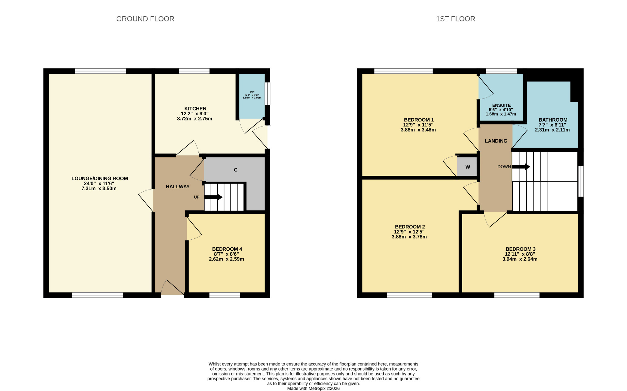 45 Glenmuir Drive, Priesthill, Glasgow floorplan
