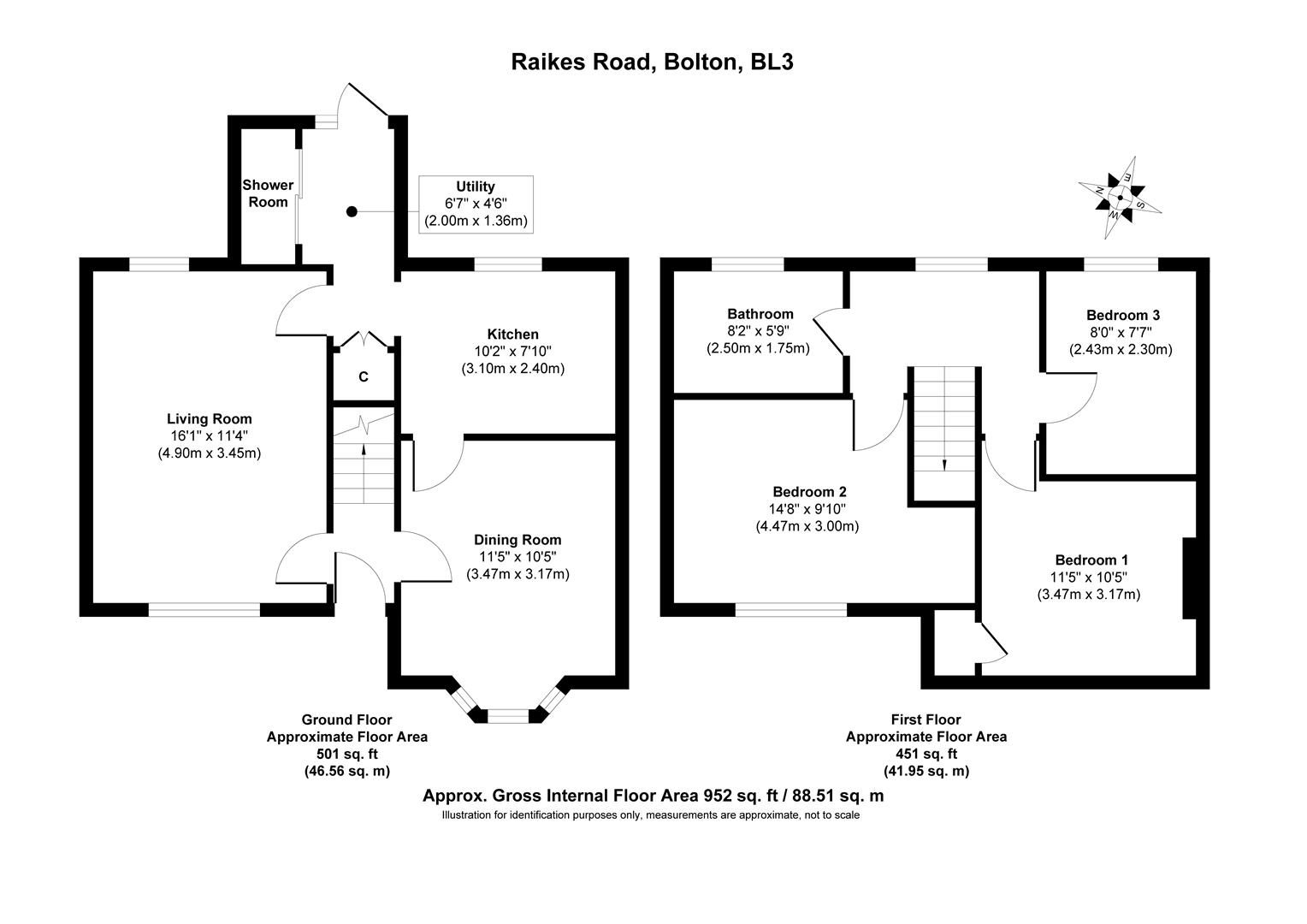 Raikes Road, Bolton BL3, 3 bedroom semidetached house for sale