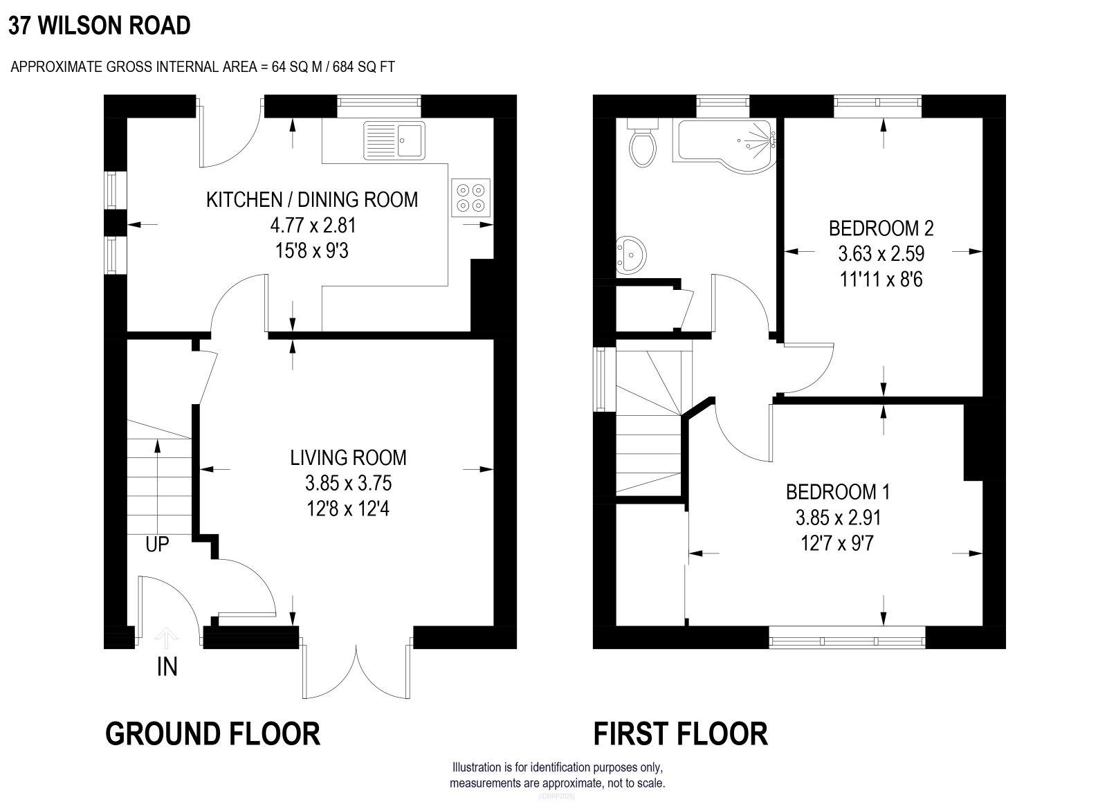 37, Wilson Road, Sheffield floorplan