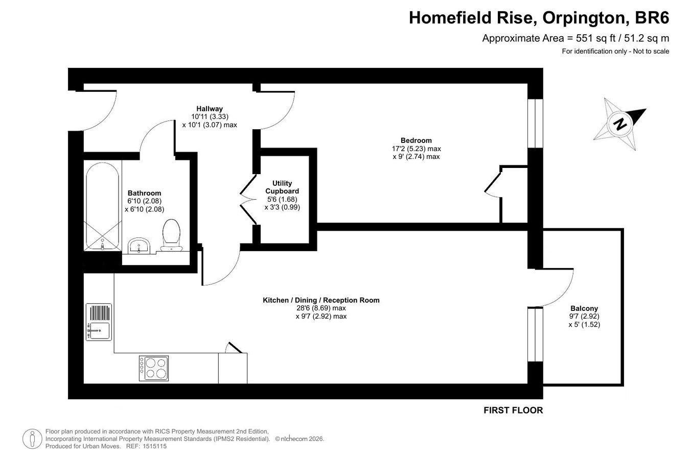 Flat Twenty, Emerald House, Orpington floorplan