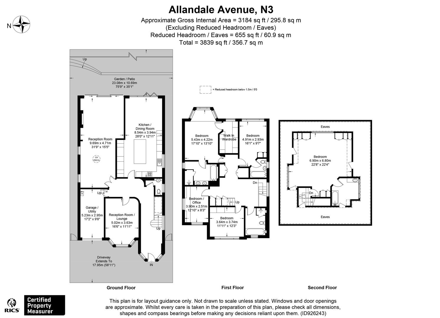 Allandale Avenue, Finchley, London N3, 5 bedroom detached house for
