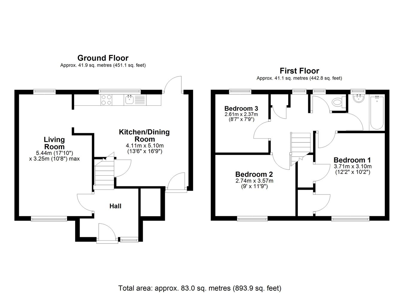 7, Caslon Way, Letchworth Garden City floorplan
