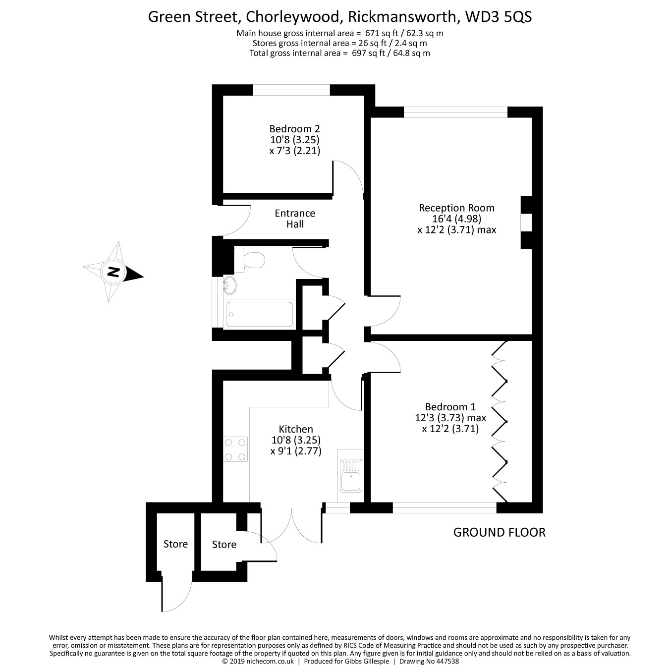 2 Bedrooms Maisonette for sale in Green Street, Chorleywood, Rickmansworth, Hertfordshire WD3