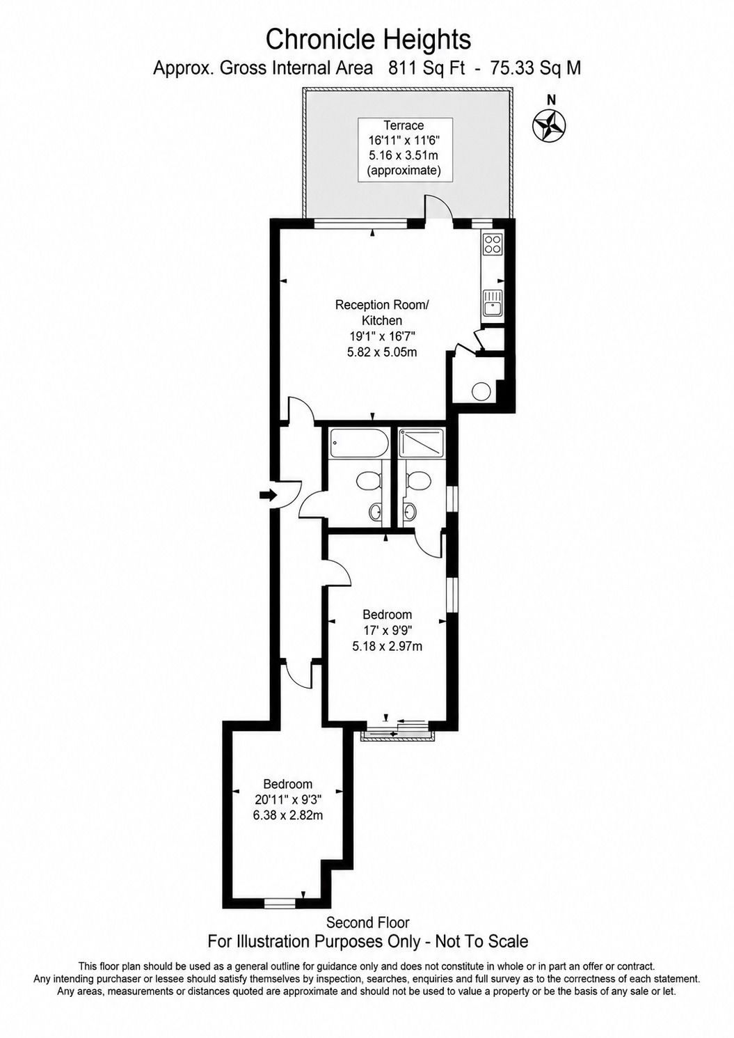 154,Flat 5, Chronicle Heights, Olive Road, London floorplan