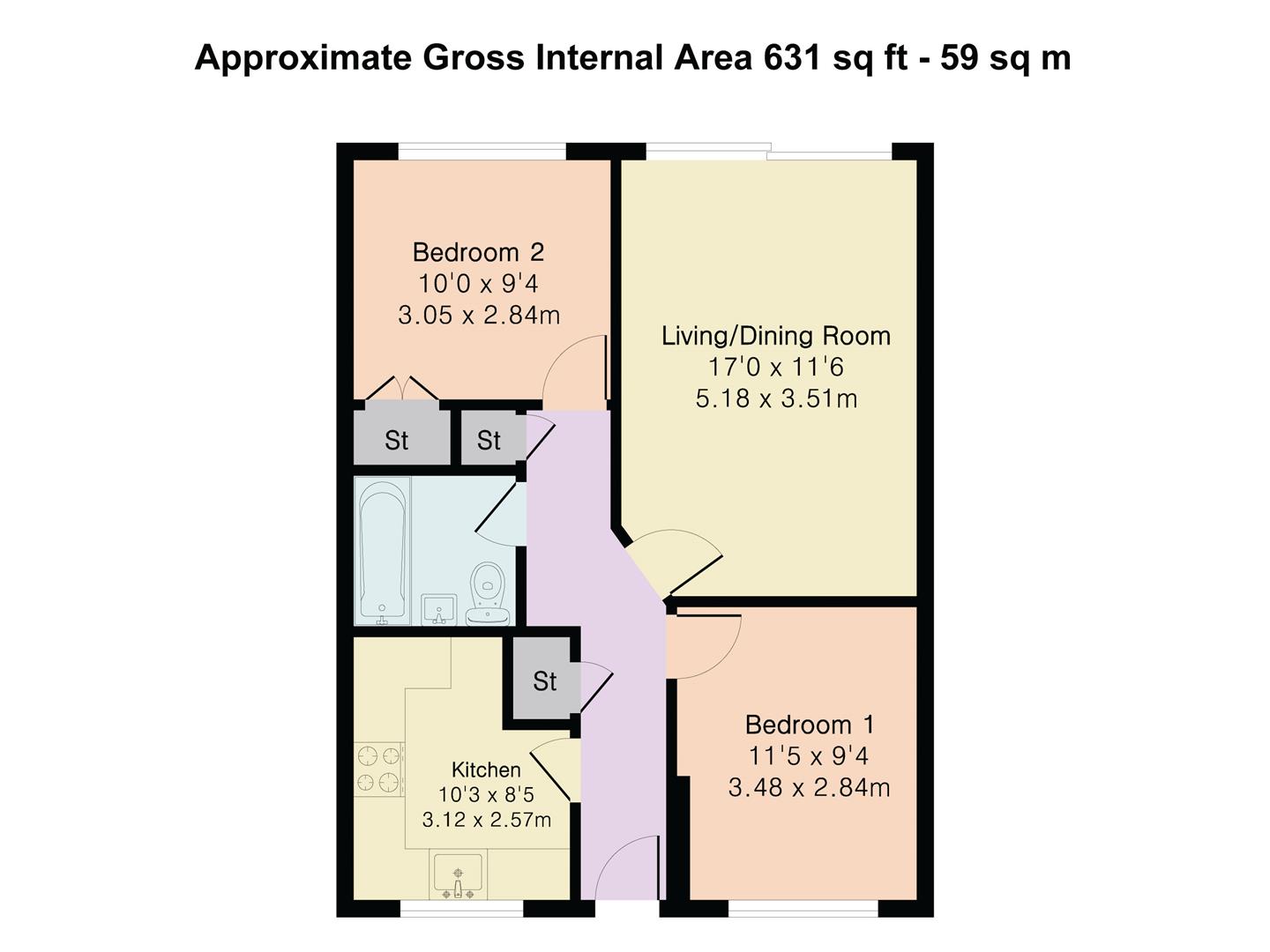 6, Brook Lea, Reading floorplan