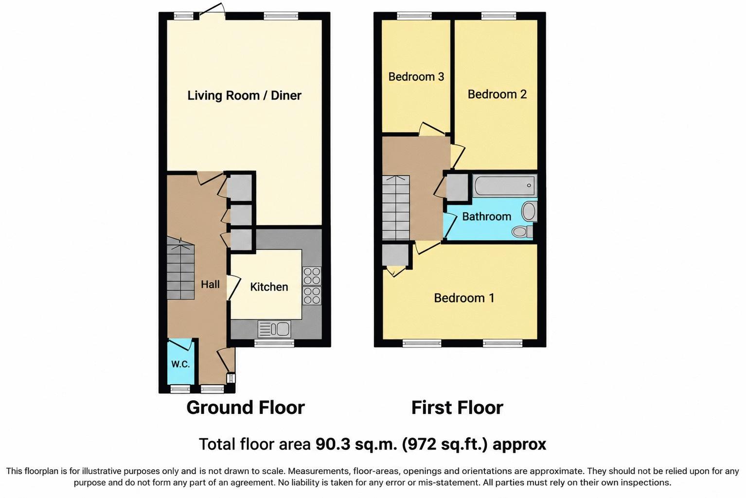Jeffery Close, Plymouth floorplan