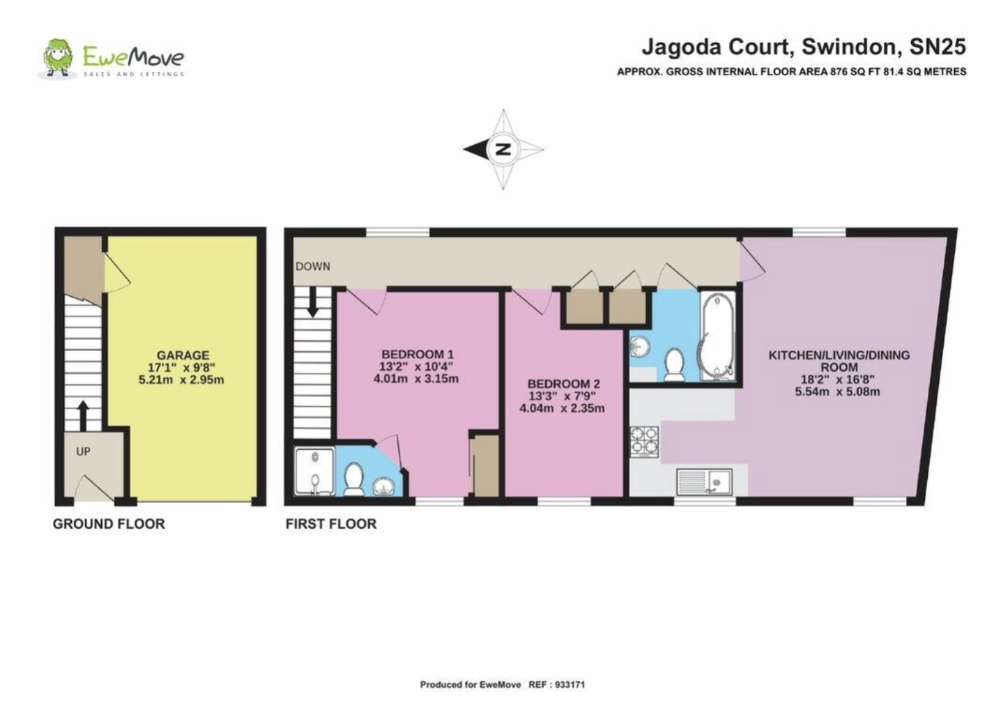 17, Jagoda Court, Swindon floorplan