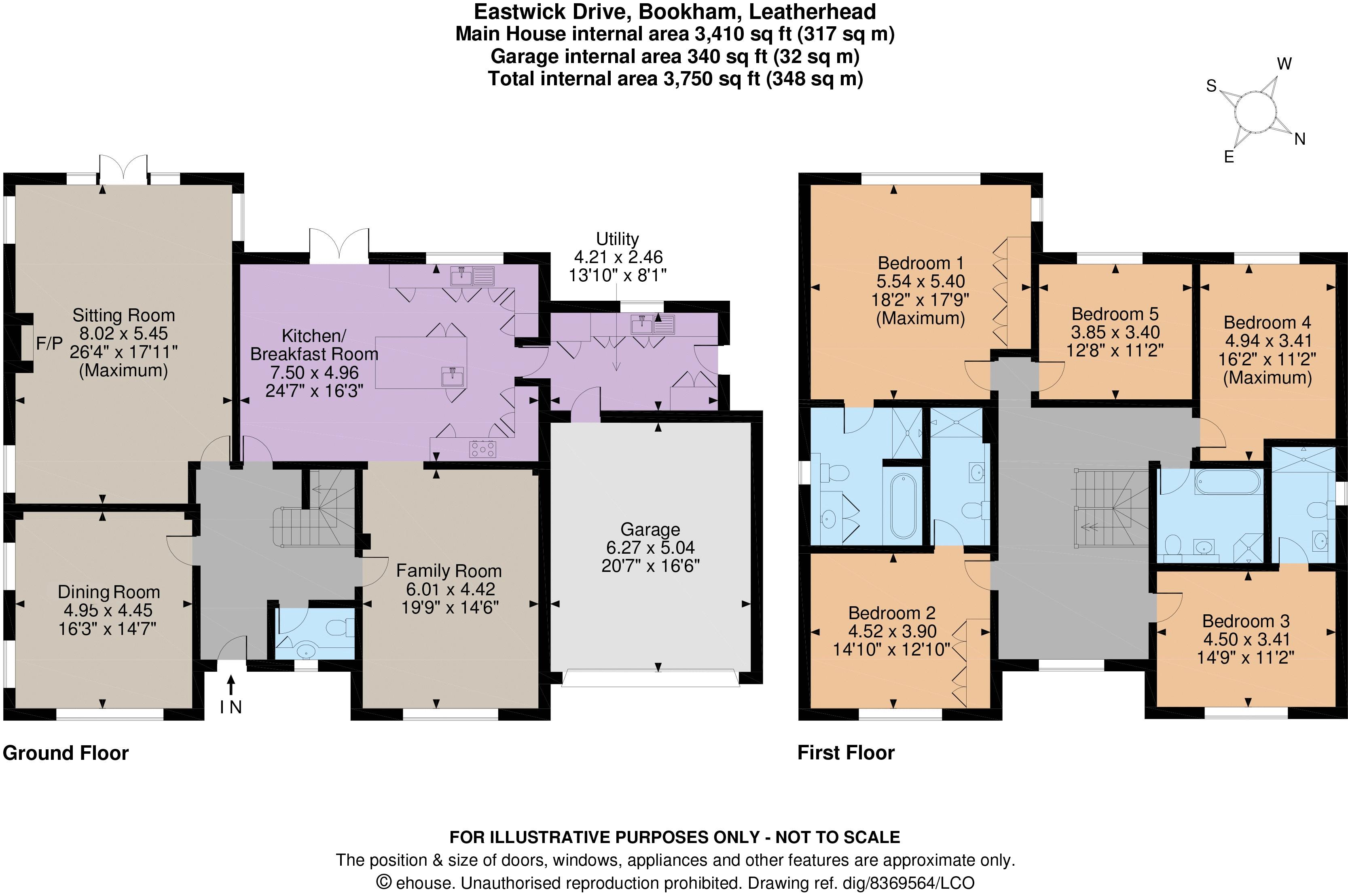 5 Bedrooms Detached house for sale in Eastwick Drive, Bookham, Leatherhead KT23