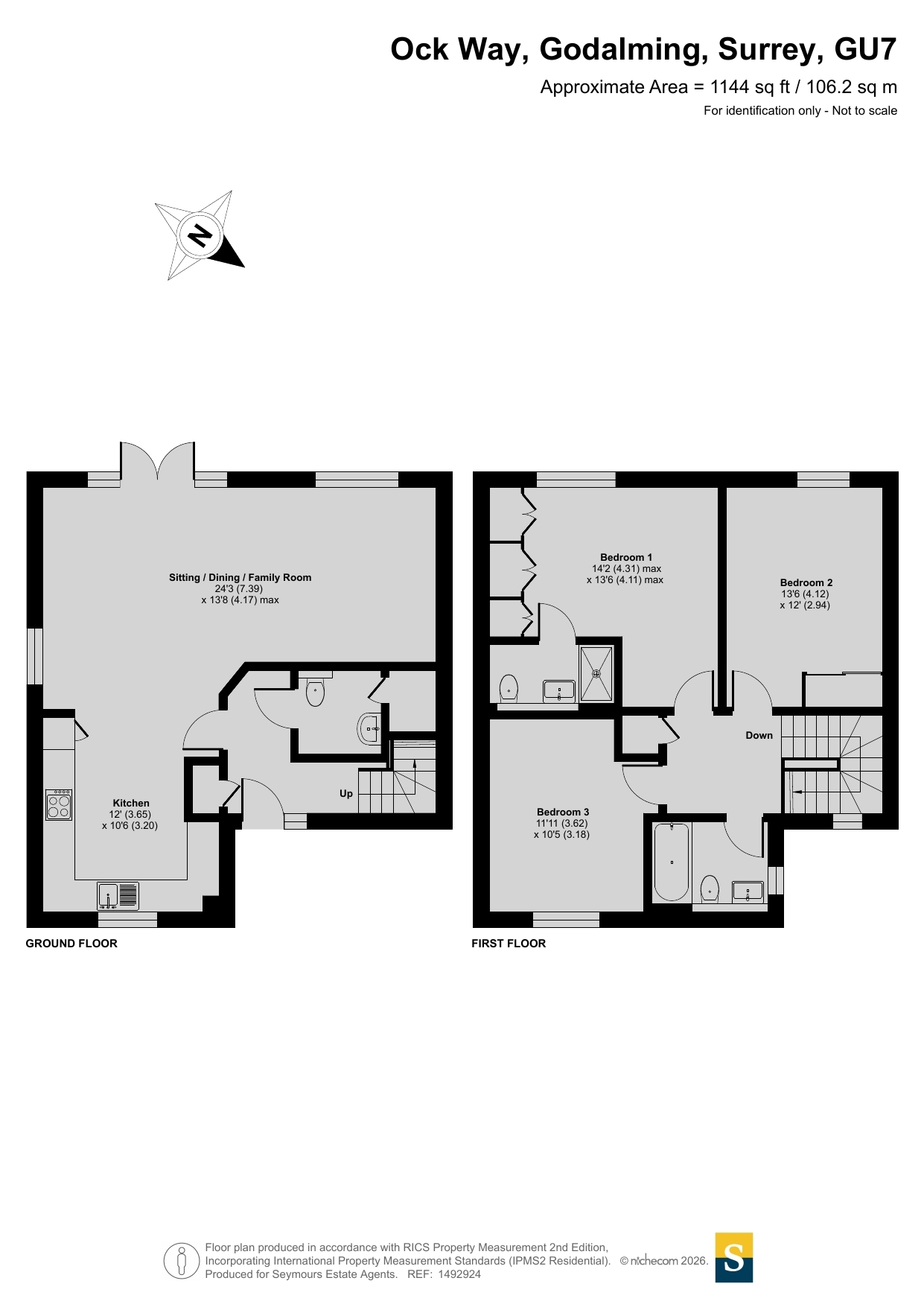 28, Ock Way, Surrey floorplan