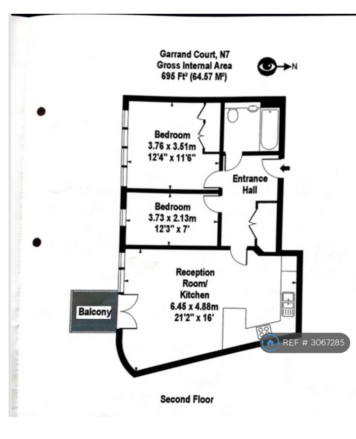 Garand Court Eden Grove, London floorplan