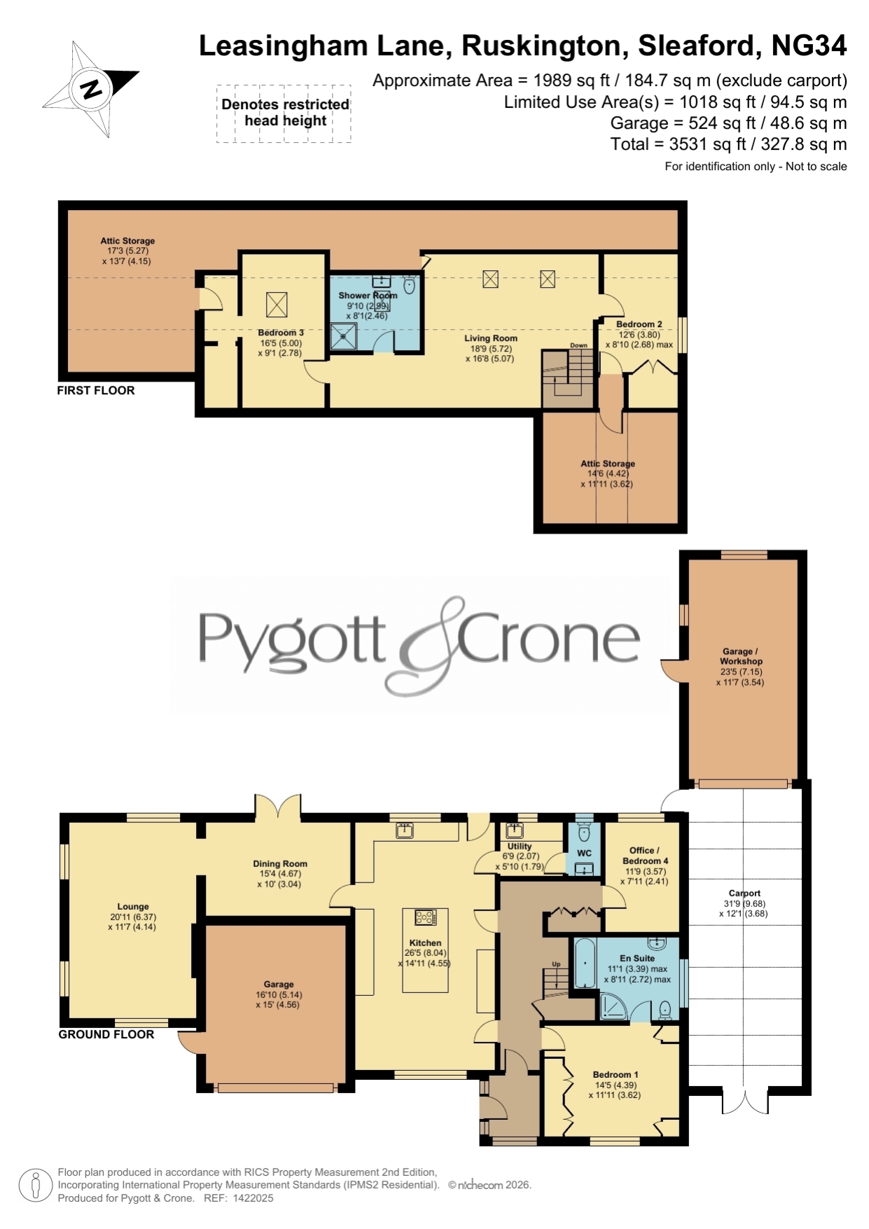 16, Leasingham Lane, Sleaford floorplan