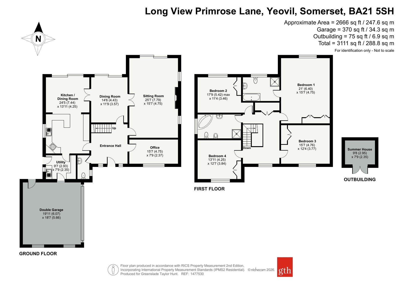 Long View,, Primrose Lane, Somerset floorplan