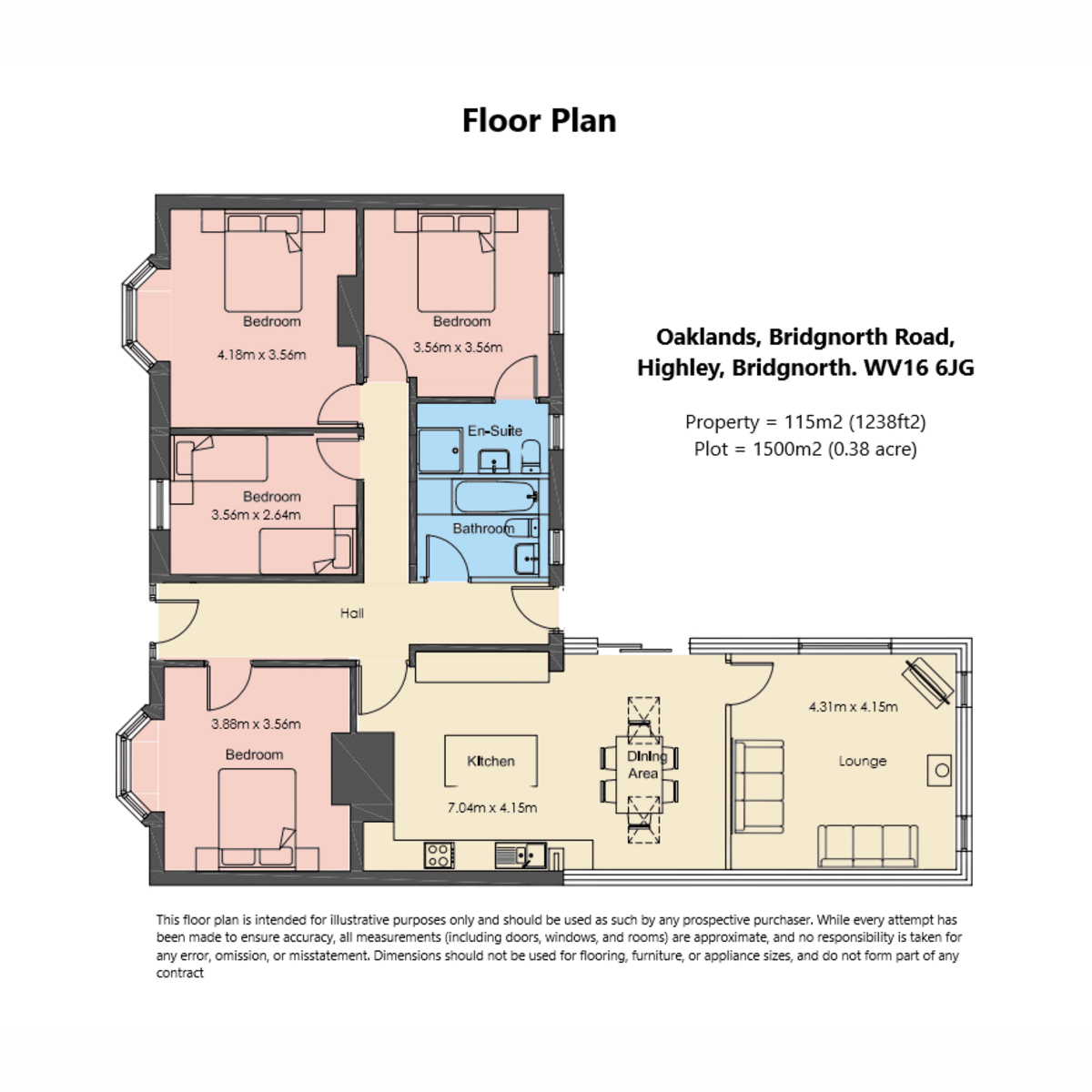 Oaklands, Bridgnorth Road, Bridgnorth floorplan