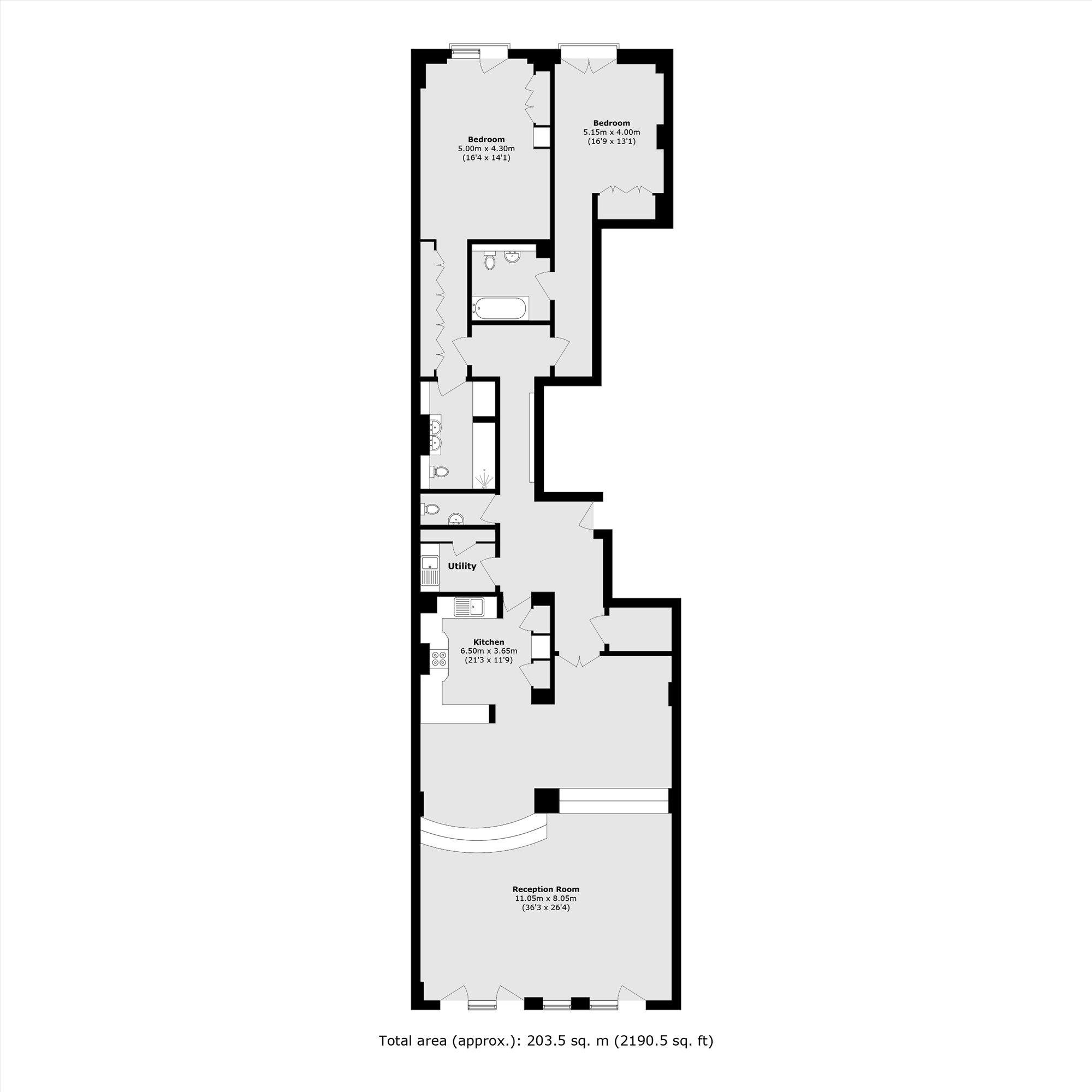 Narrow Street, London floorplan