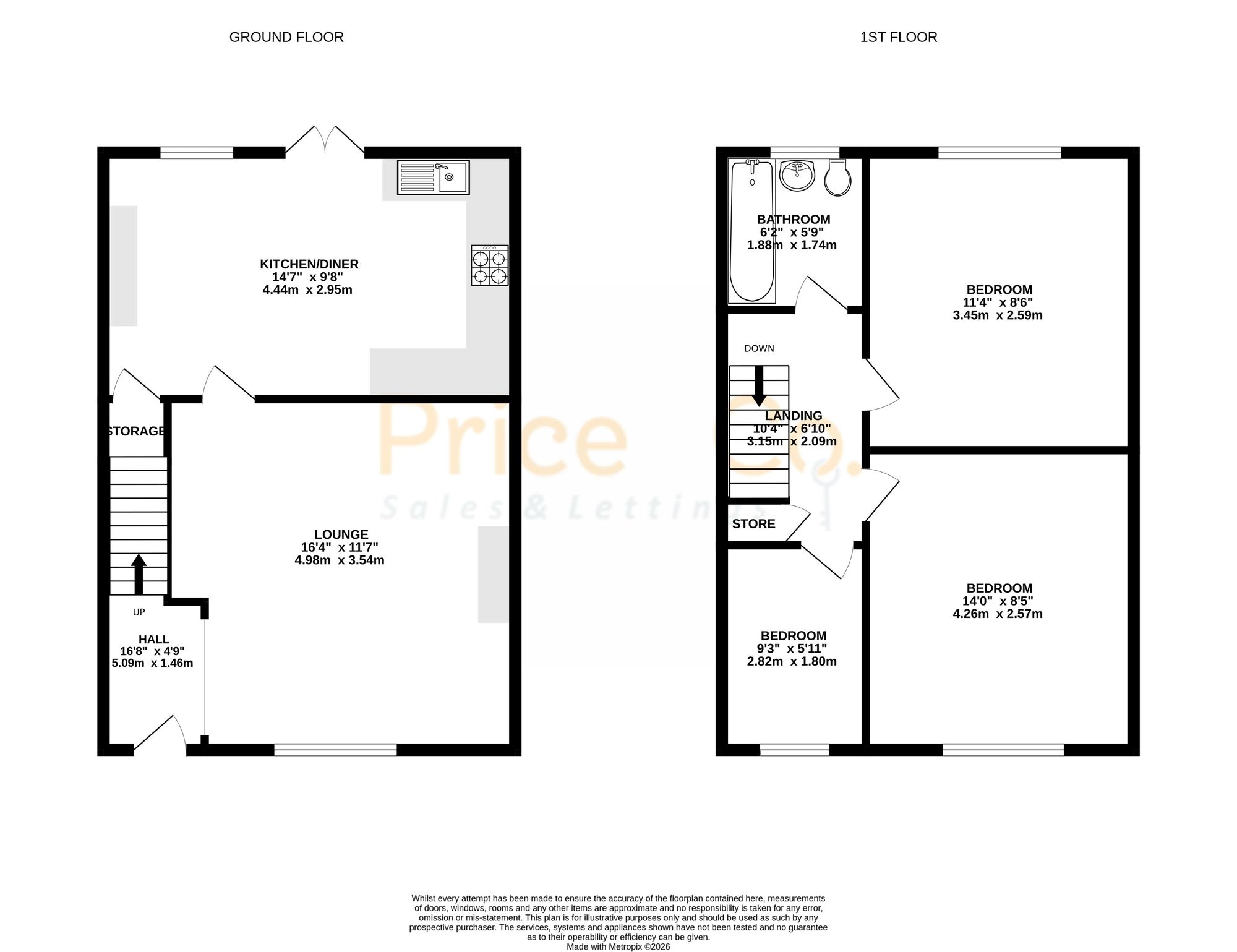 11 Roscoes Court, Bolton floorplan