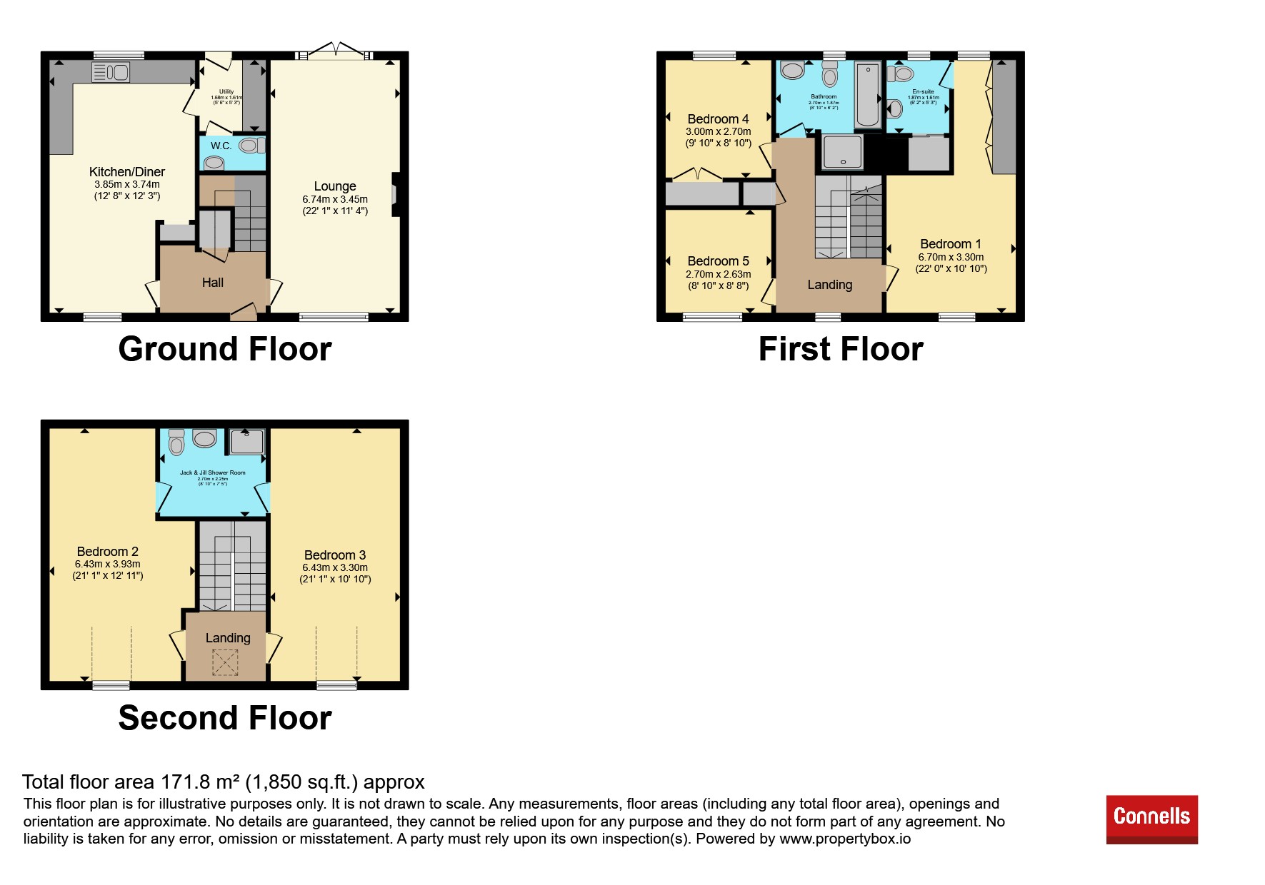 8, Lawrence Way, Lichfield floorplan