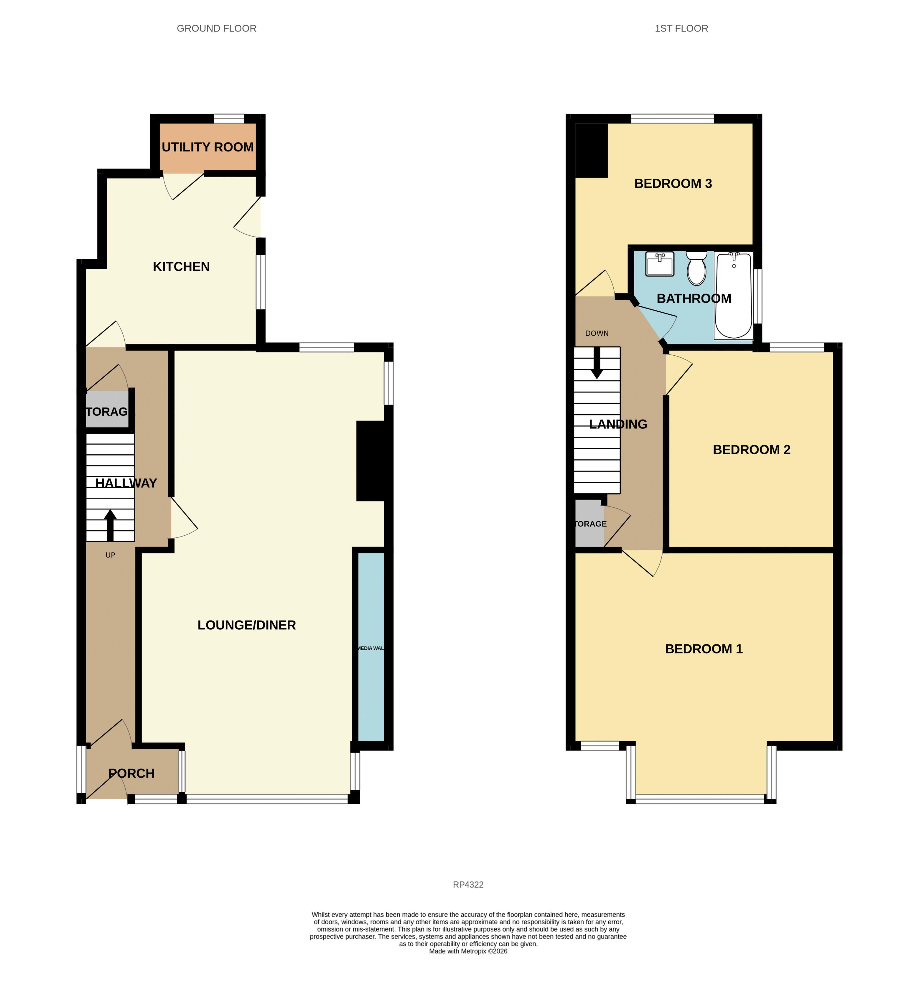 113, Penrhyn Avenue, Colwyn Bay floorplan