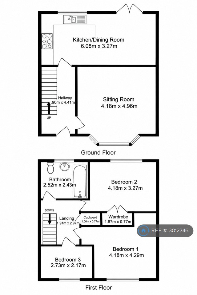 Heol Powis, Cardiff floorplan
