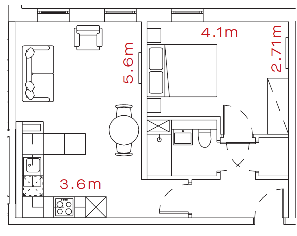 Apartment 4 Heaton House Lofts, 123, Camden Street, Birmingham floorplan