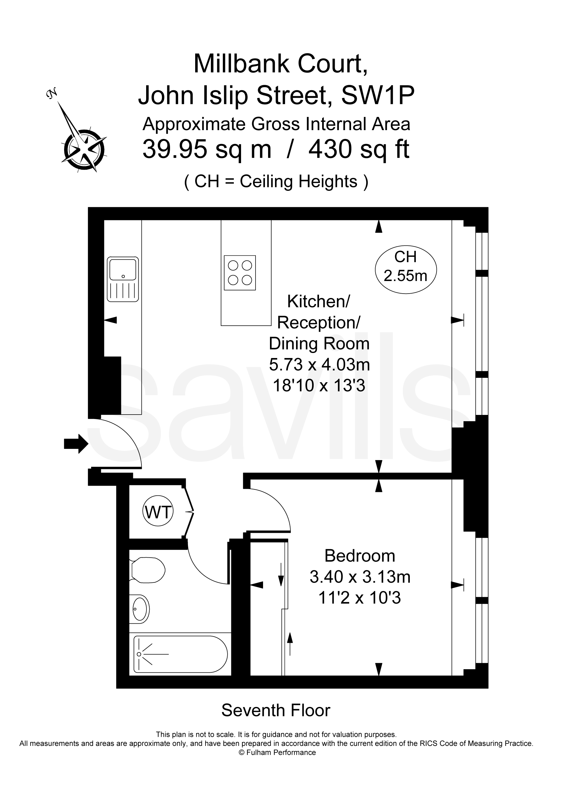 Flat 76,, Millbank Court, Westminster floorplan