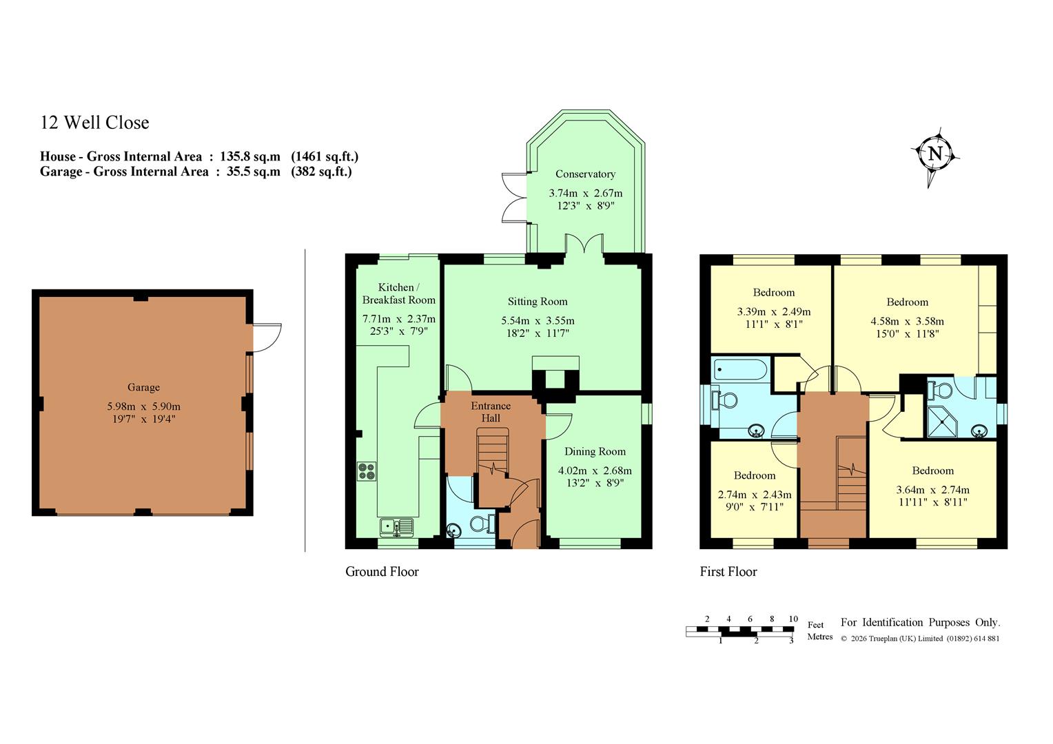 12, Well Close, Tonbridge floorplan