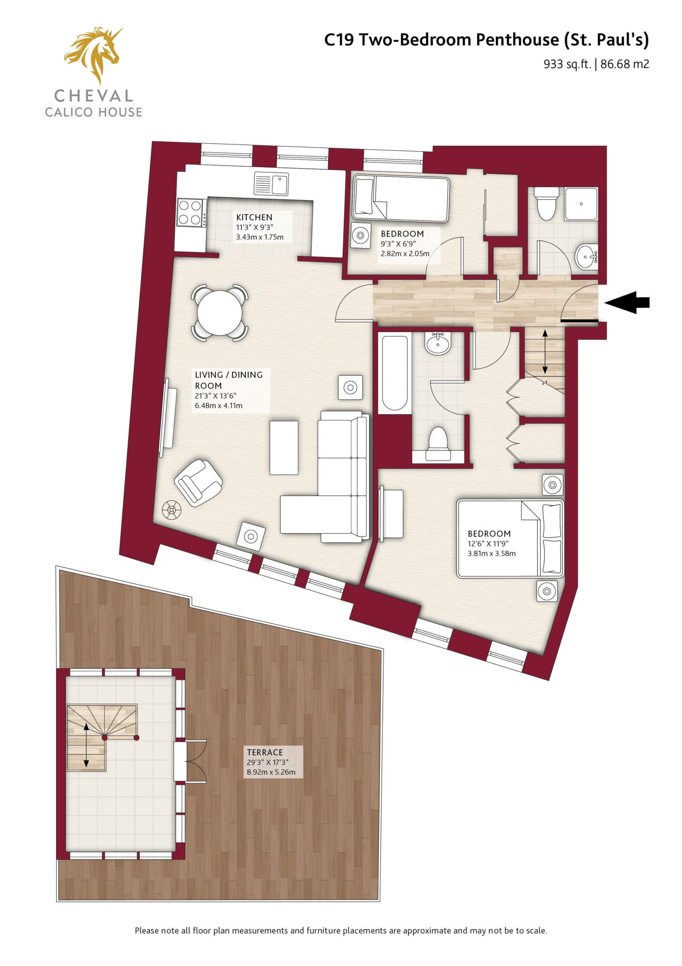 Flat C19, Calico House, London floorplan