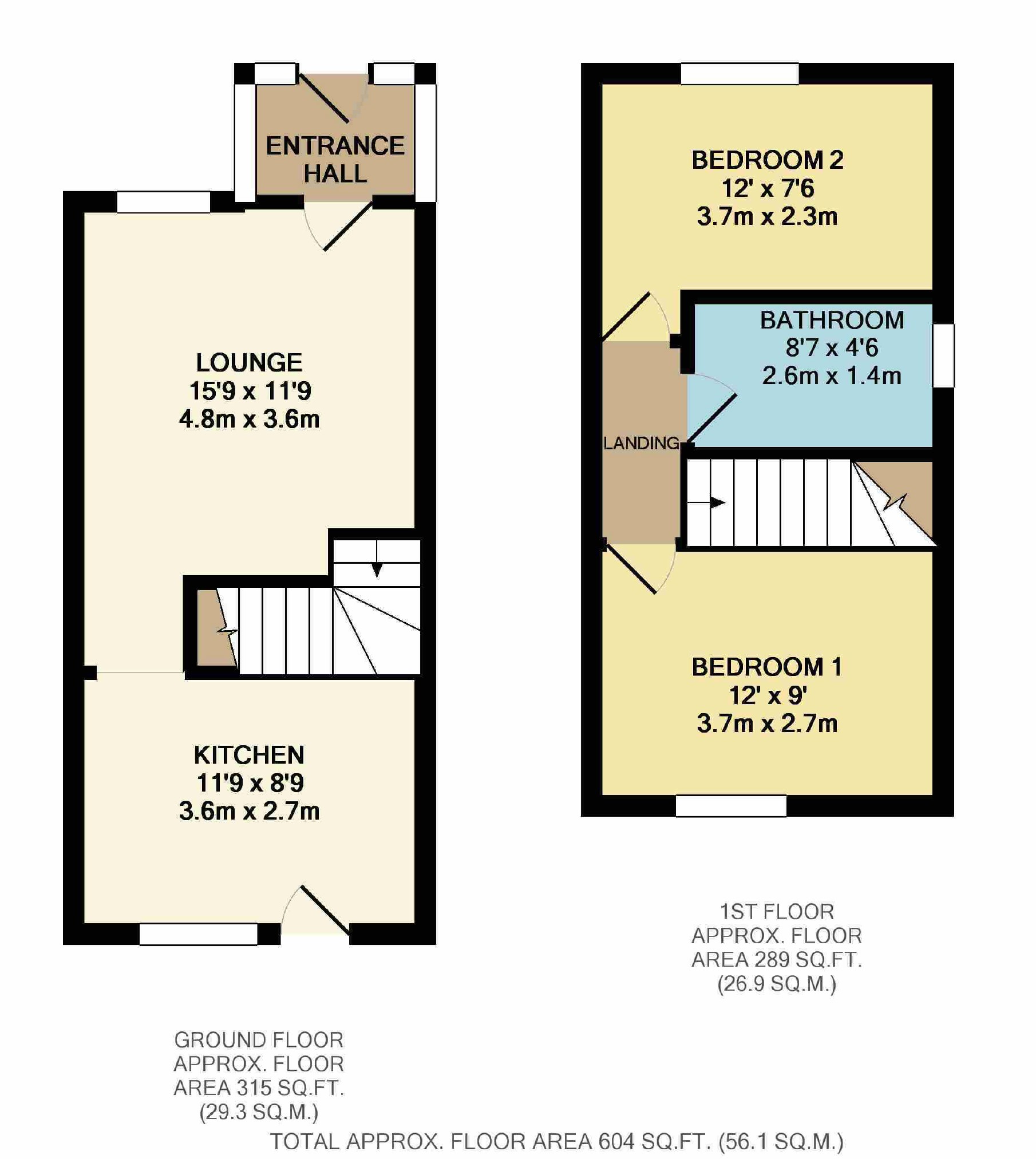 2 Bedrooms Semi-detached house for sale in Pennywort Grove, Harrogate, North Yorkshire HG3