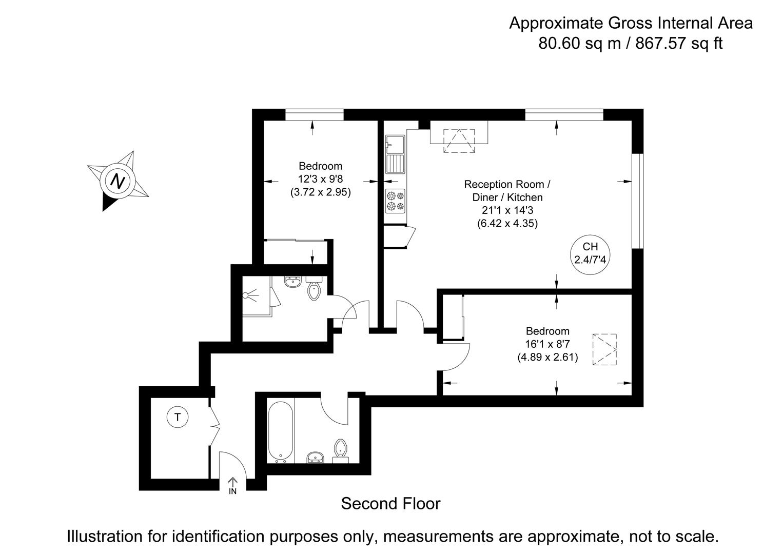 20 Dumayne House, 1, Fox Lane, London floorplan
