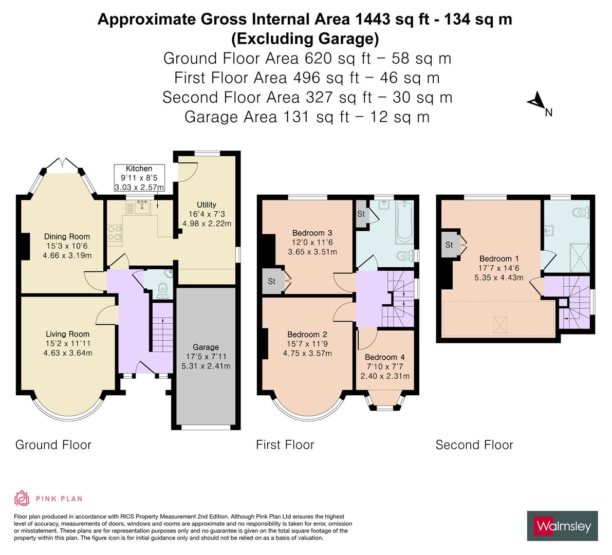 13, Woodcote Way, Reading floorplan