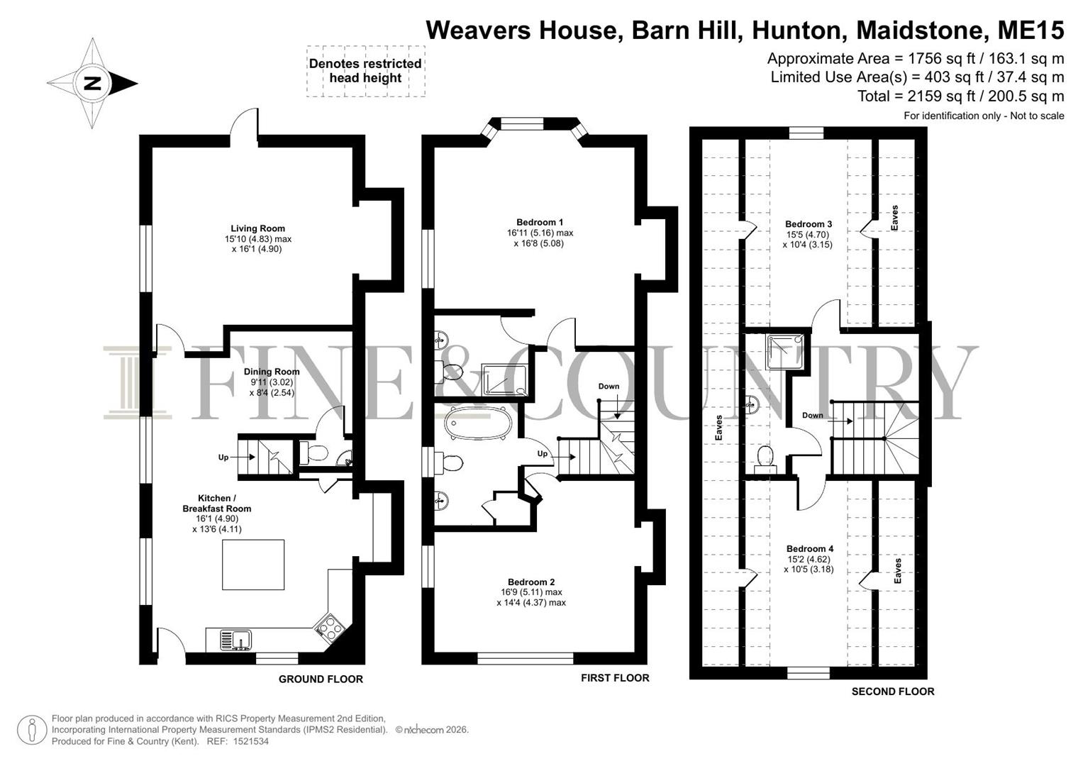 Weavers House, Barn Hill, Maidstone floorplan