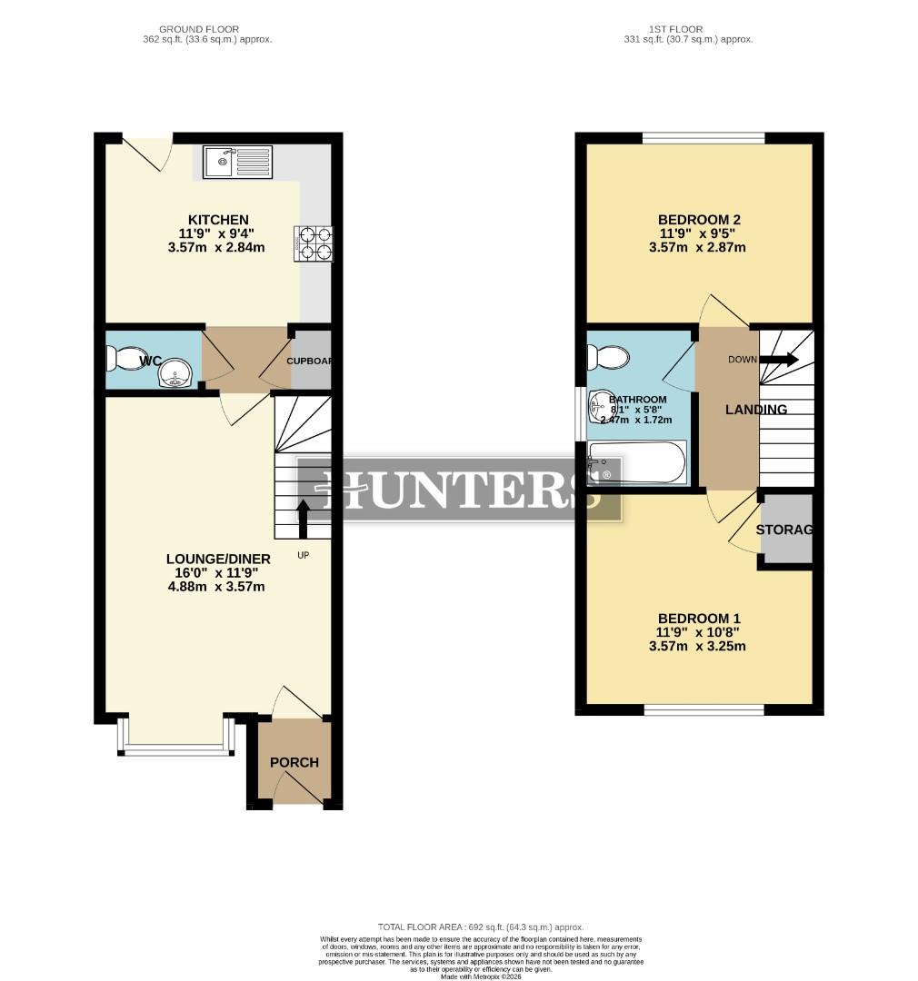 2, Heron Gate, Scunthorpe floorplan