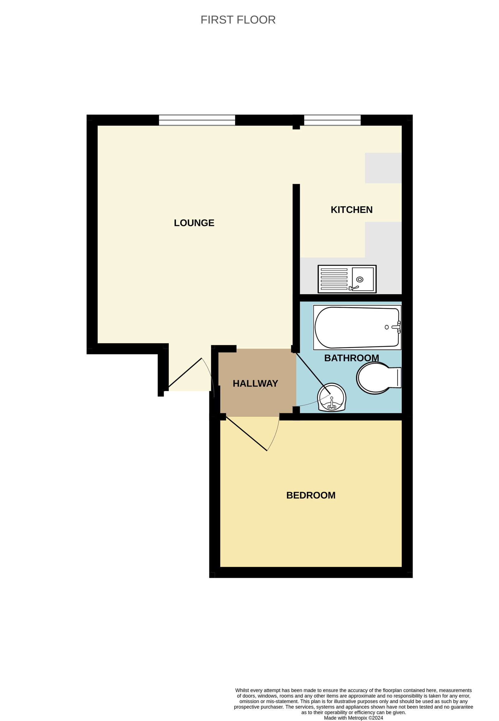 2-3,Flat C, Patna Place, Plymouth floorplan