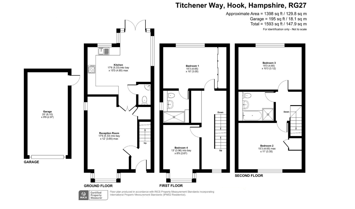 95, Titchener Way, Hampshire floorplan