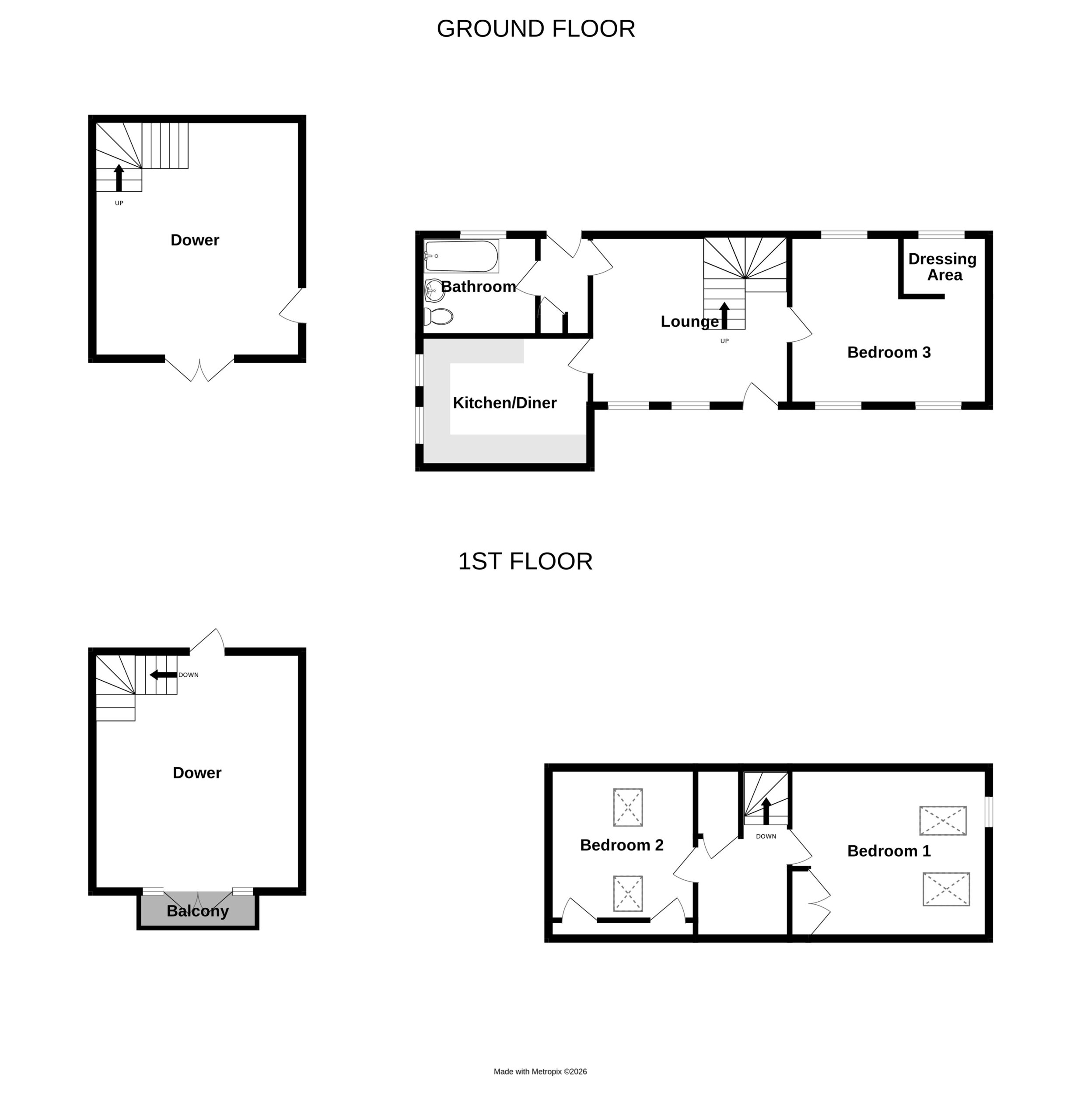 Le Murier Cottage, Le Murier, St Sampson's floorplan