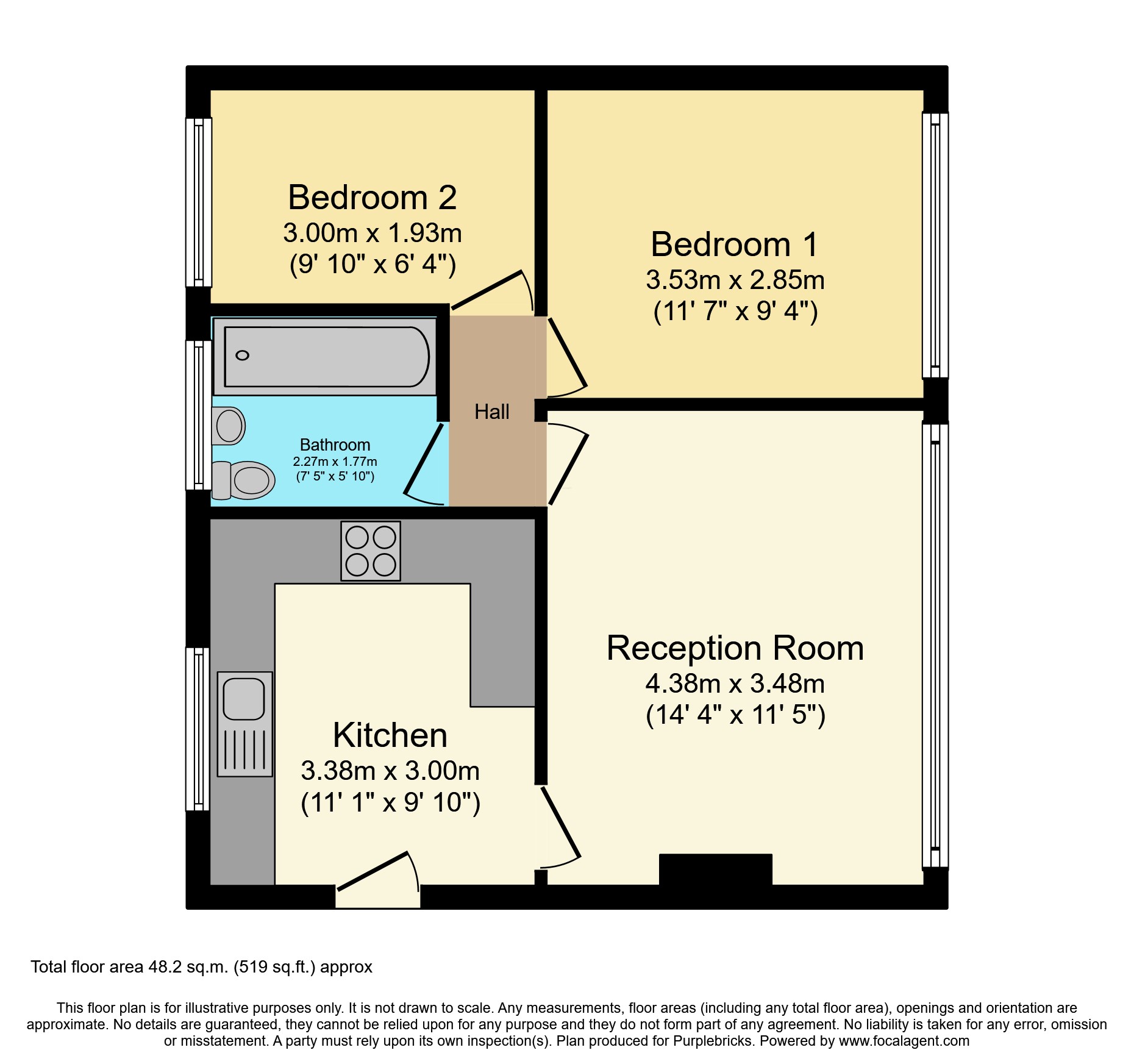 34, Pleydell Close, Coventry floorplan