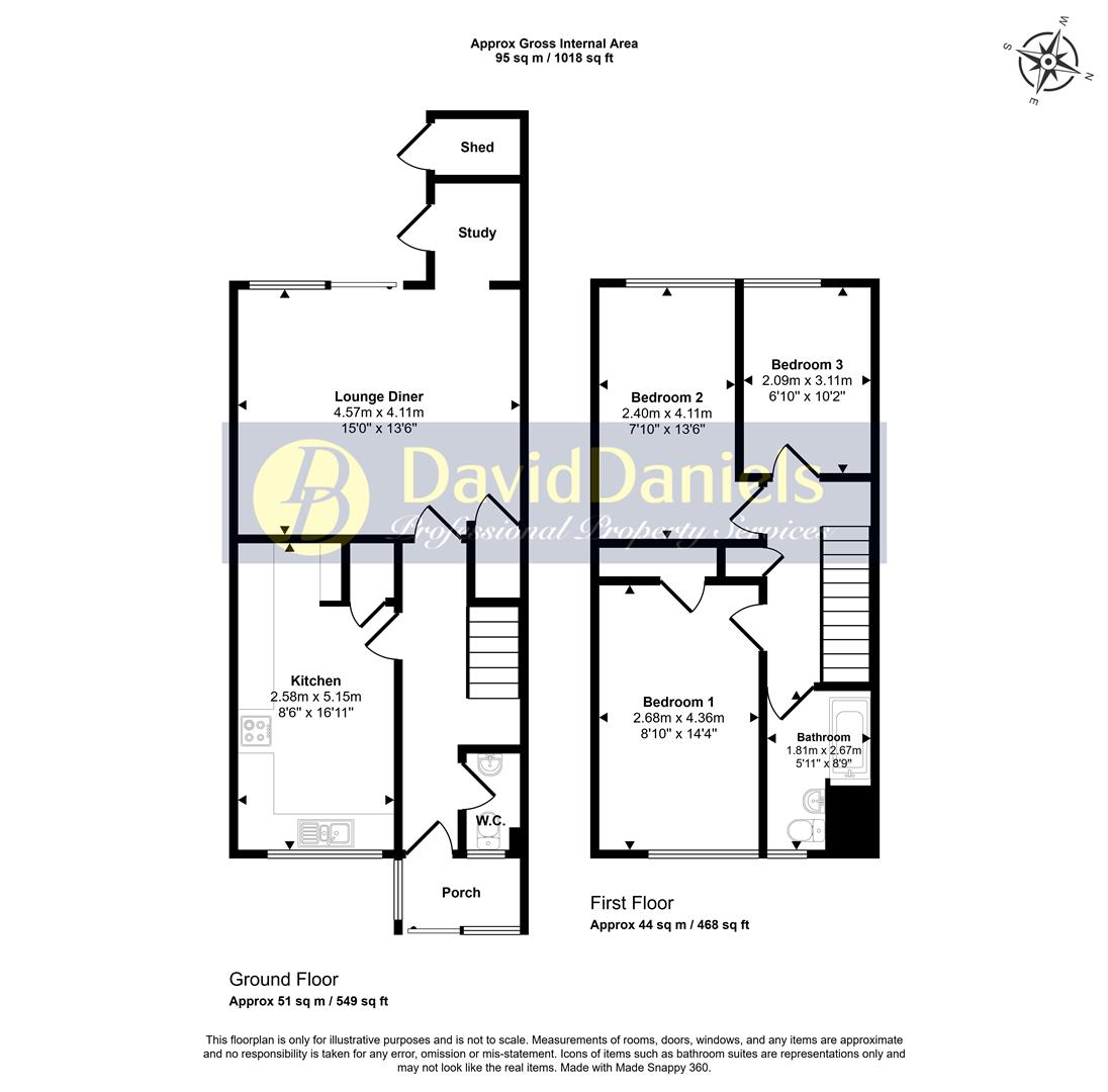 116, Tennyson Road, London floorplan