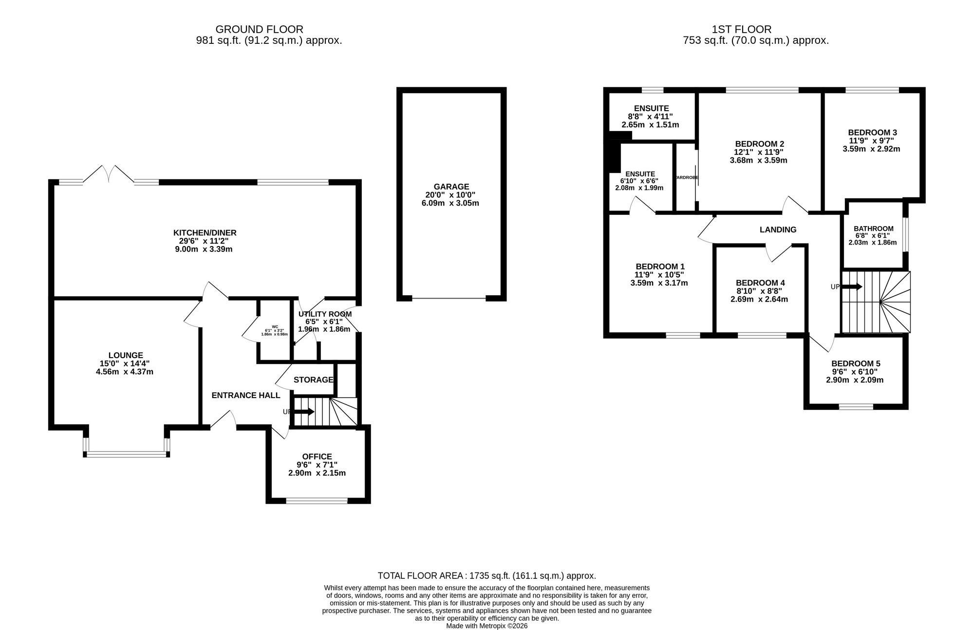 5 Wheelwright Drive, Stafford floorplan
