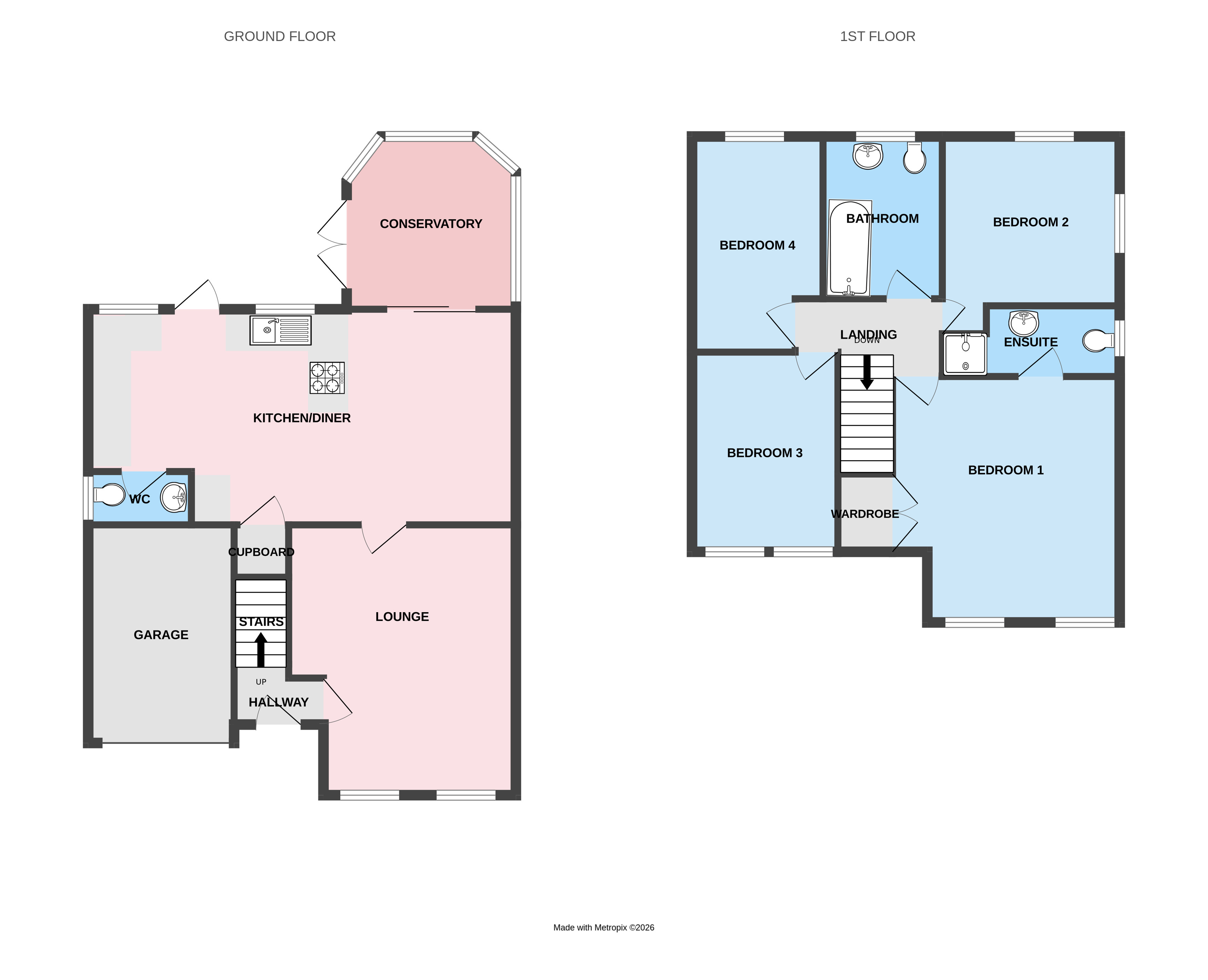 4, Paget Close, Stafford floorplan