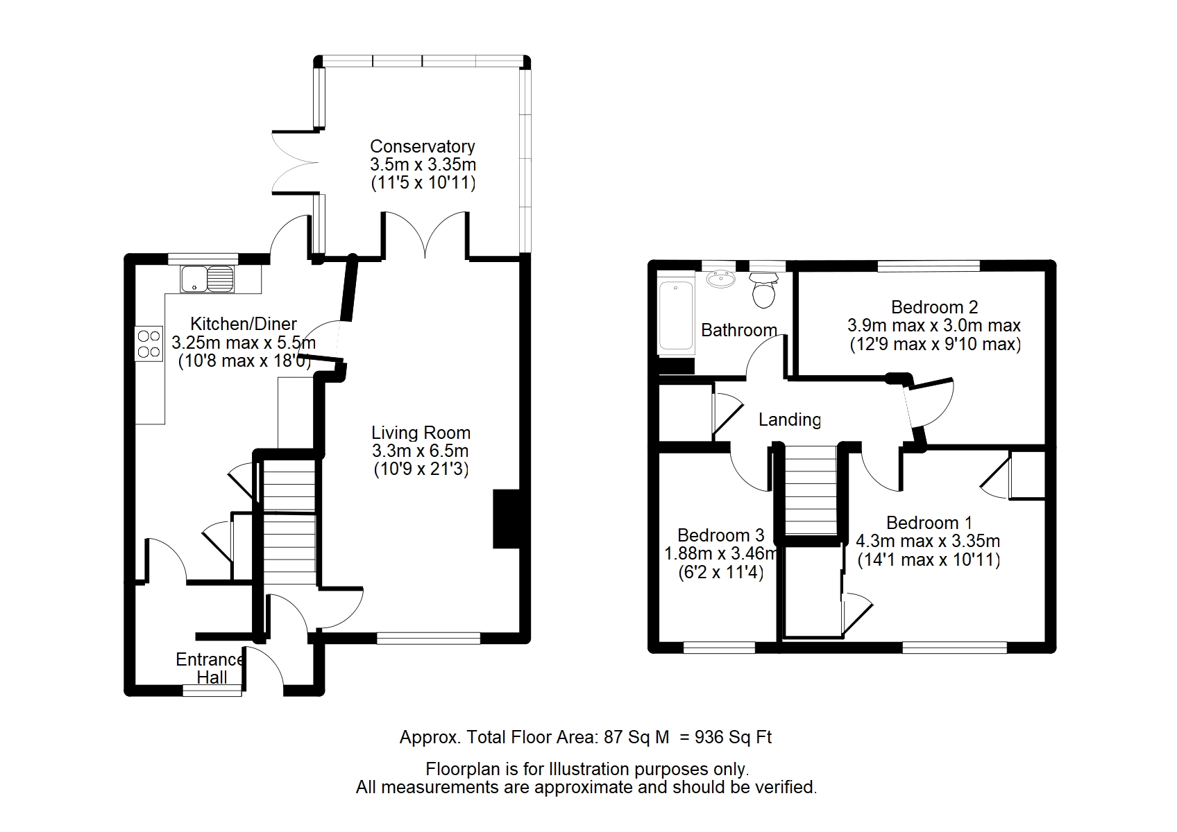 2 Ballard Road, Camberley floorplan