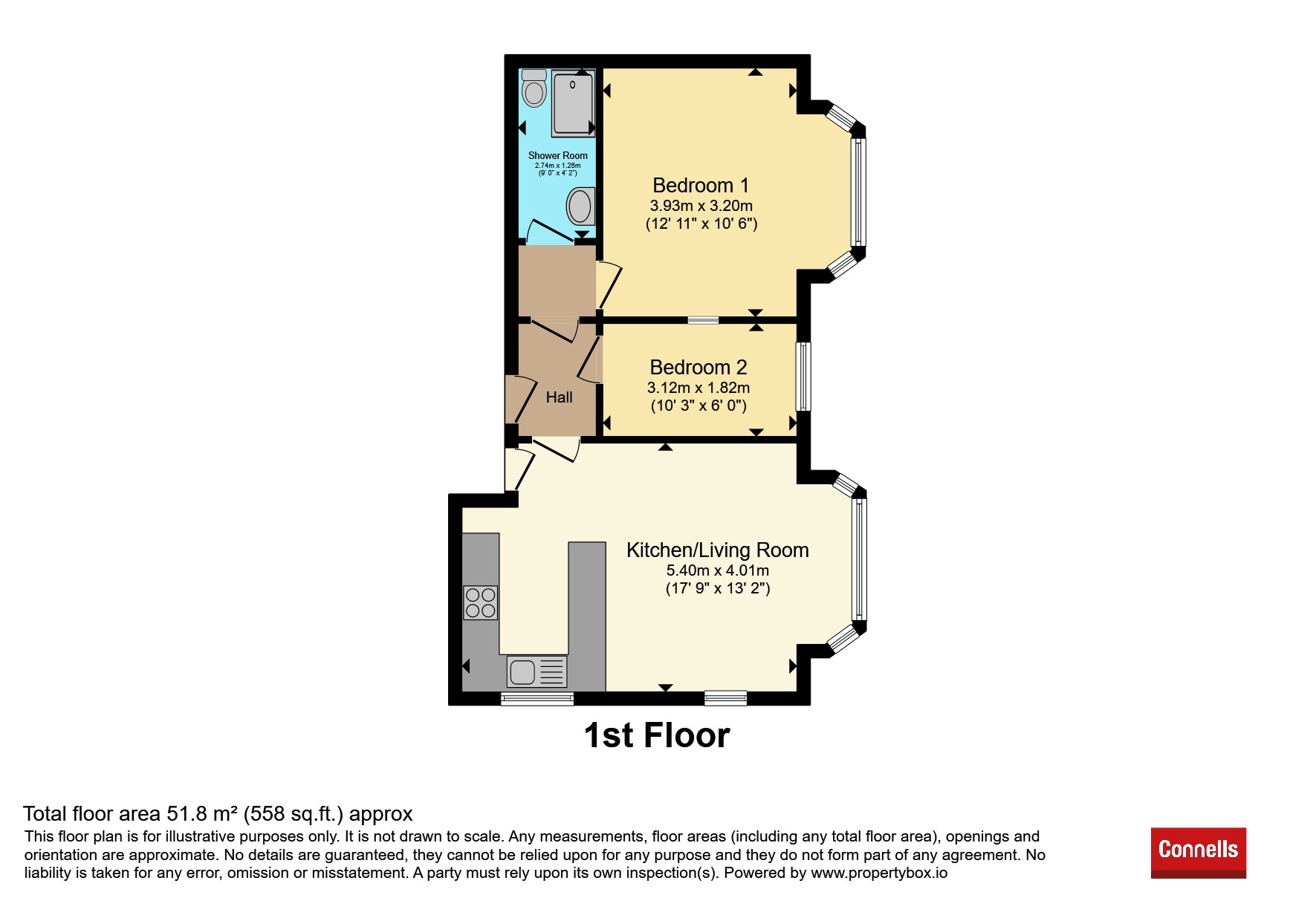 Flat 3, 11, Southern Road, Bournemouth floorplan