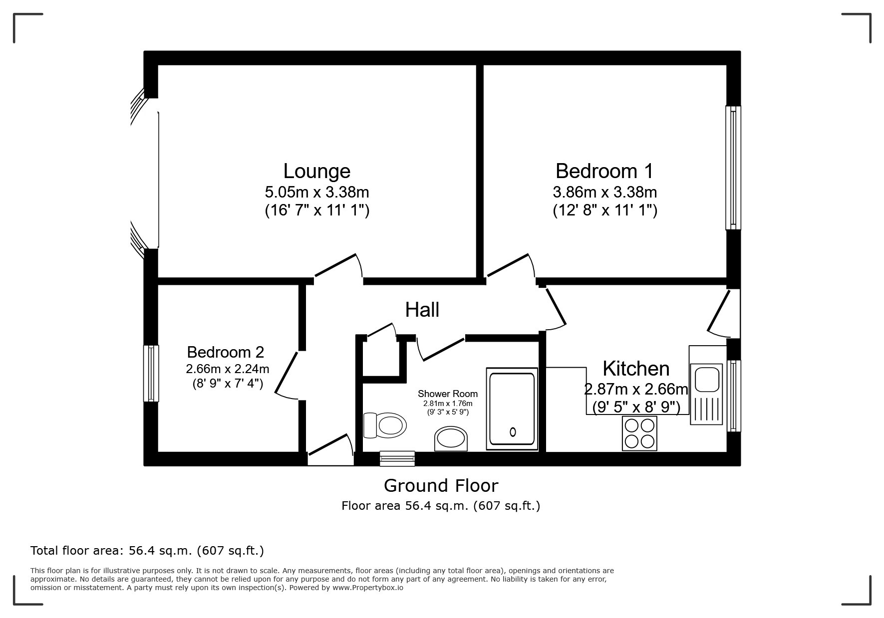 2, Stanley Close, Skegness floorplan