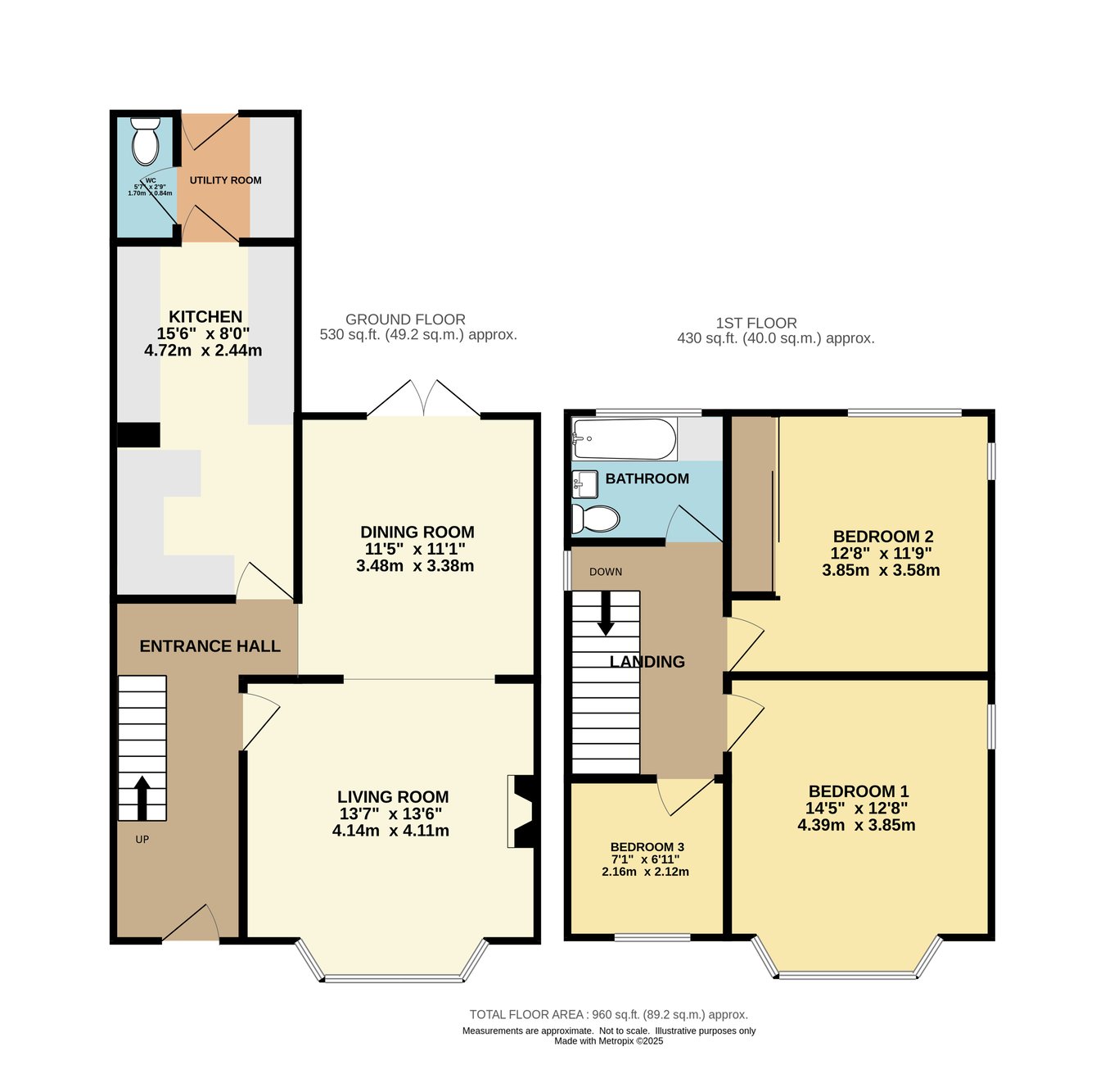 81, Wimborne Road West, Wimborne floorplan