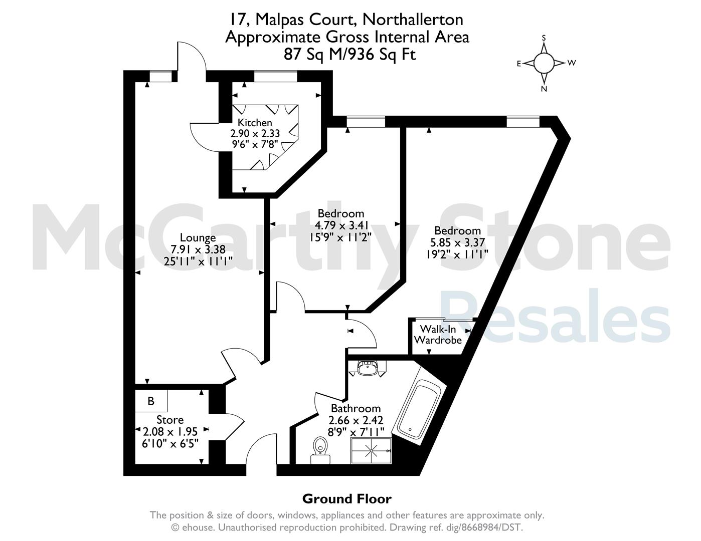 17 Malpas Court, Malpas Road, Northallerton floorplan